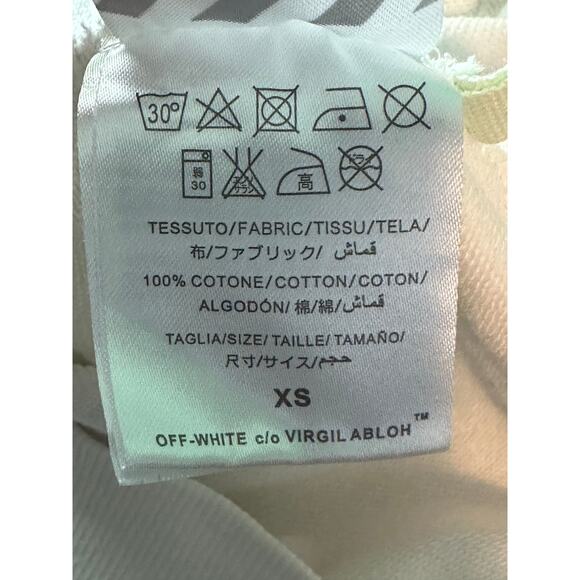 Off White Cherry Blossom White Floral Hoodie Sweatshirt size X Small - Picture 4 of 15